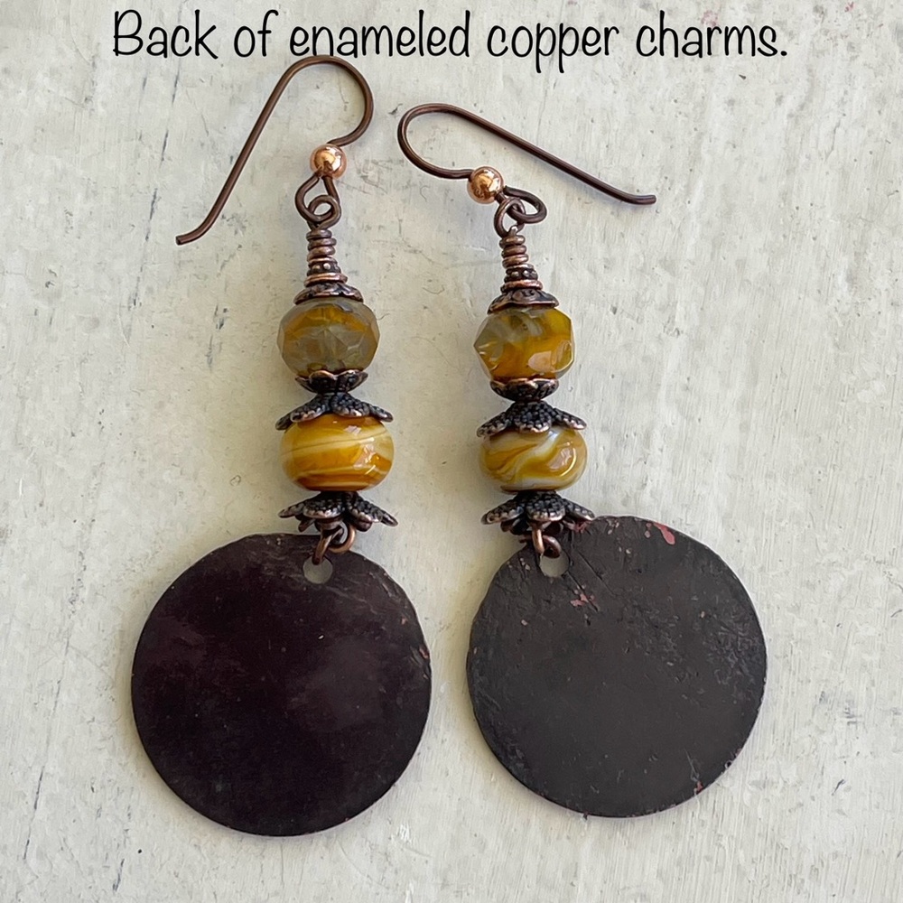 ARTISAN Earrings “Here Comes the Sun” - Dangles - Picture 9 of 12